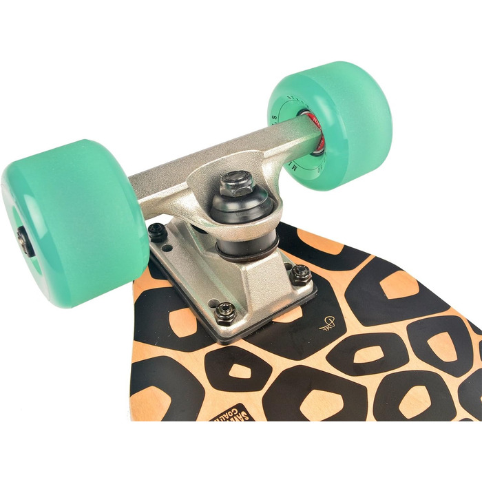 JUCKER HAWAII Скейтборд City Cruiser з дерева для дітей та дорослих, міні лонгборд WOODYBOARD PONO, комплектний