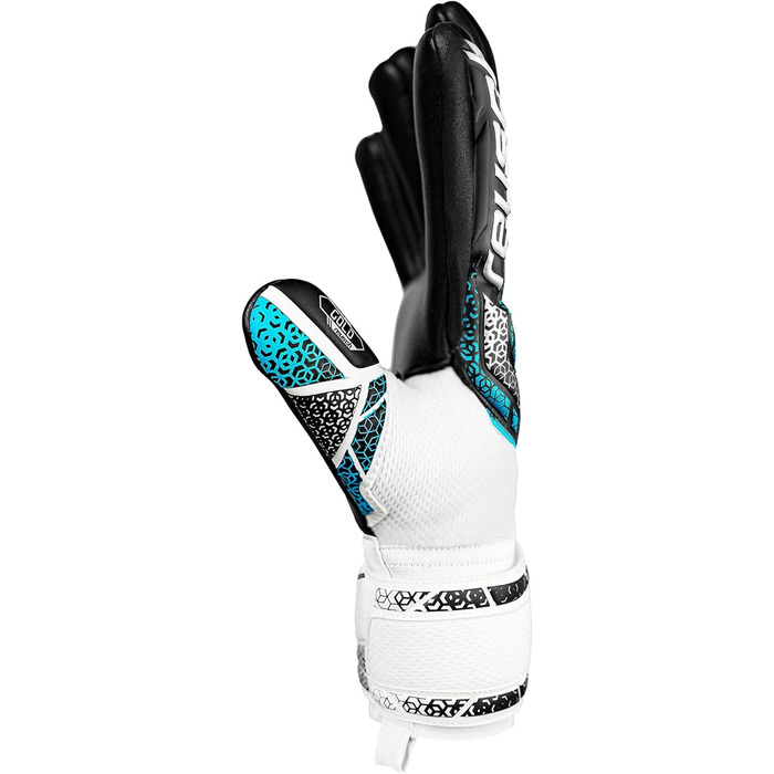 Воротарські рукавички Reusch Attrakt Gold NC Junior - дитячі, для футболу, білі-сріблясті-чорні