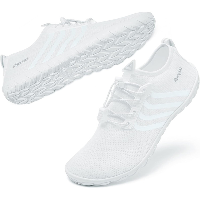 Водні черевики для плавання Raqua - чоловічі та жіночі, розмір 35-47, білі