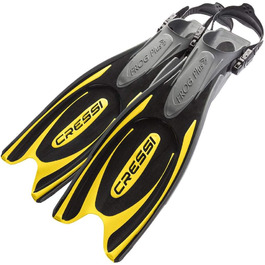Ласти для дорослих Cressi Frog Plus M/L 42-45 чорні/жовті