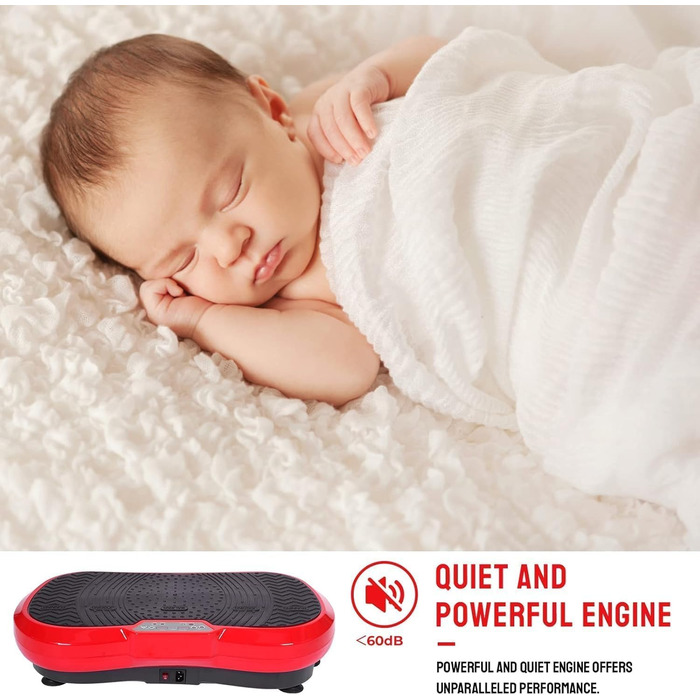 Вібраційна платформа LIFERUN з 120 рівнями інтенсивності та 10 програмами тренувань. Тиха, для дому, повне тіло, масаж, до 180 кг, з пультом та ременем.