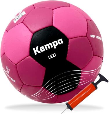 М'яч для гандболу Kempa Training Bordeaux червоний/рожевий/чорний + насос