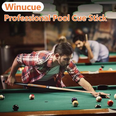 Більярдний кий 18/19/20/21 oz, 58' - професійний кий для більярдного столу, 13mm наконечник, для гри 8/9 куль (Золотий 18oz)