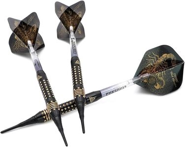 Дартс набір CUESOUL Black Scorpion Deluxe, 16 г, з футляром