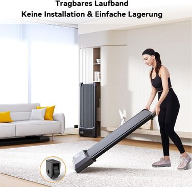 Бігова доріжка Walking Pad Lacuffy 2,5 к.с. для дому, до 136 кг, з додатком, тренуваннями та онлайн-змаганнями