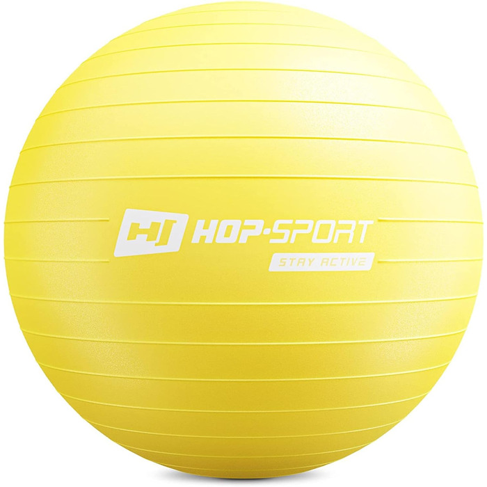 Гімнастичний м'яч Hop-Sport з насосом, 35-75 см, до 100 кг, для фітнесу, йоги, пілатесу, балансування