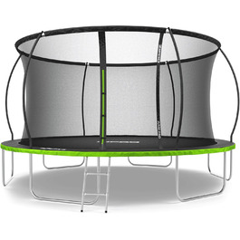 ZIPRO JumpPro Premium Трамплін для дітей Outdoor з сіткою, вологостійкий, захист від УФ, проста збірка, вантажопідйомність до 150 кг, діаметр 252/312/374/435/496 см