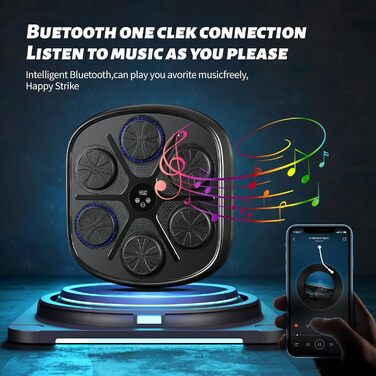 Розумний музичний боксерський тренажер Sunshine Smile, настінний, підтримка Bluetooth, налаштування швидкості, Liteboxer, боксерський апарат з музикою для фітнесу