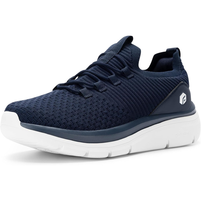 FitVille Кросівки Slip-On для чоловіків: зручні, широкі, дихаючі, для занять спортом, бігу, фітнесу та прогулянок (40 EU, X-широкі, темно-синій)