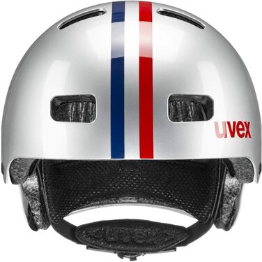 Велошолом Uvex Kid 3 для підлітків, унісекс, сріблястий, 55-58 см