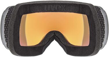Гірськолижна маска Uvex Downhill 2100 CV, унісекс, універсальний розмір, колір сірий/помаранчевий, захист від ультрафіолету