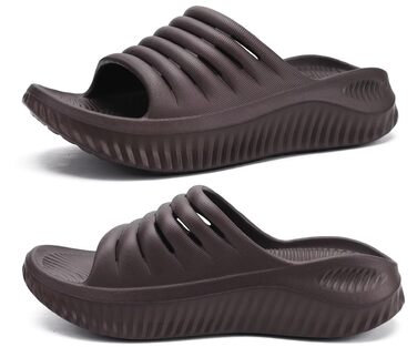 Ортопедичні відновлювальні сандалі KuaiLu для жінок, легкі спортивні шльопанці при плантарному фасциїті, розвантаження суглобів та спини, коричневі, розмір 36 EU