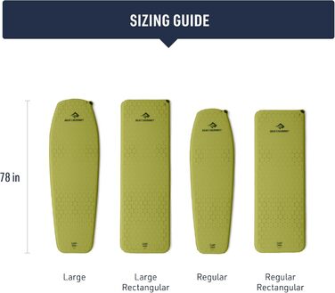 Каремат самонадувний Sea to Summit Camp для кемпінгу та хайкінгу 183x65x3.8 см