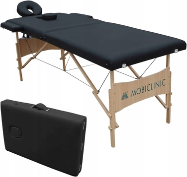 Складаний масажний стіл Mobiclinic, дерево, білий