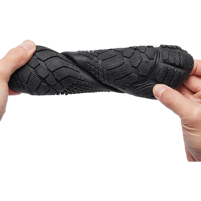 Водні черевики Raqua для плавання та відпочинку на пляжі - чорні (44 EU, Wz1112)