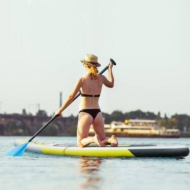 Надувна SUP-дошка Ridetofly SU01, комплект для веслування, йоги та риболовлі, синя, 27,7 x 81,3 x 15,2 см