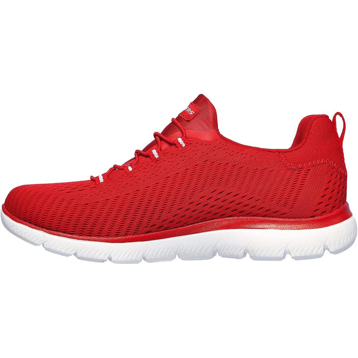 Кросівки жіночі Skechers 149036-BKLB (39 EU, червоні, сітка з білою обробкою)