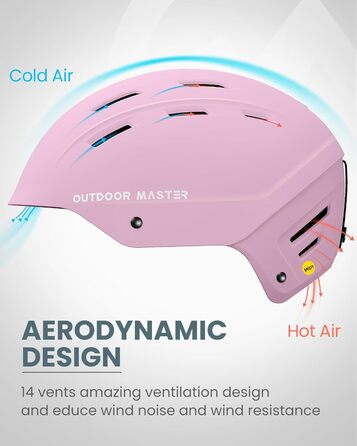 Шолом Outdooraster IPS Kelvin II для сноубордингу та лижного спорту (Матвий Рожевий, M)