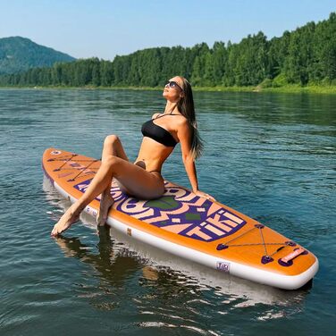 Надувна SUP-дошка FunWater 350 см з сидінням, подвійне весло та насос для сапсерфінгу