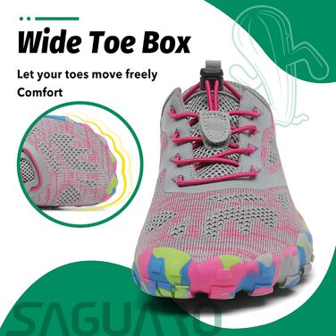 Кросівки SAGUARO Unisex для трейлраннінгу та фітнесу рожеві (38 EU) - легкі, дихаючі, універсальні