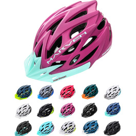 Велосипедний шолом meteor® Marven для чоловіків, жінок і дітей, MTB, BMX, скейтборд, ролики, самокат, розмір L (58-61 см), колір баклажан