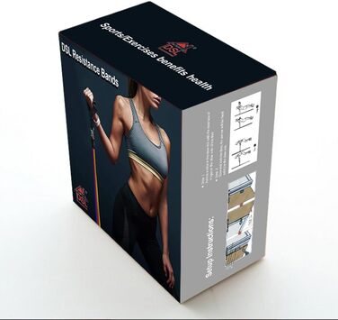 Гумові еспандери Resistance Bands 14 шт. для фітнесу та тренувань вдома – до 100 кг