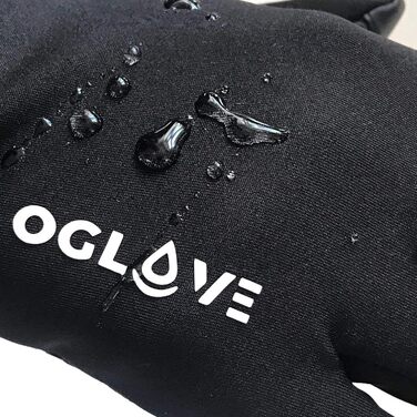 Водонепроникні терморукавички OGLOVE для спорту з підтримкою Touchscreen: футбол, регбі, велоспорт, гірський велосипед, риболовля - Чорні, Розмір М