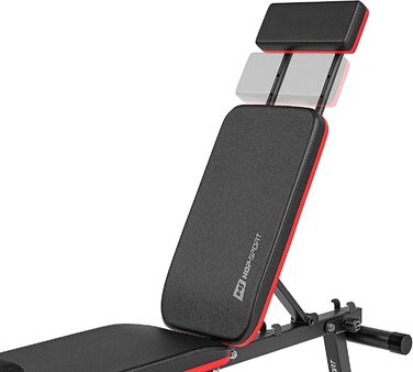 Складна універсальна лава для жиму Hop-Sport HS-2040, багатофункціональна тренувальна лава для жиму лежачи та повноцінного тренування тіла