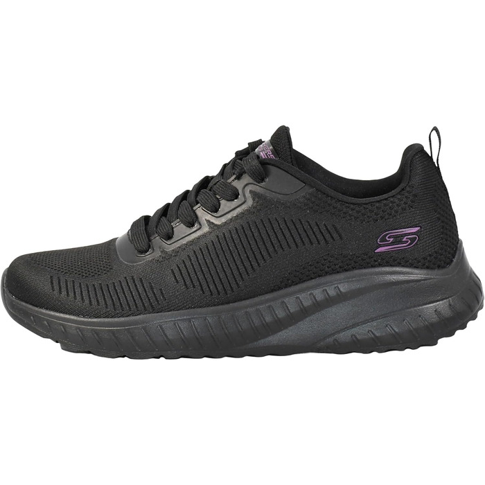Жіночі кросівки Skechers Bob's Squad Chaos Face-Off, бежевий колір, текстиль (розмір 42 EU, Wide Fit, Black Engineered Knit Trim)