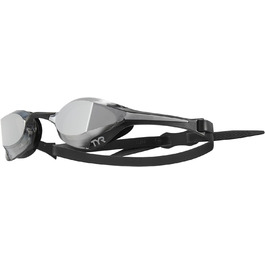 TYR Tracer X Elite Унісекс окуляри для плавання, сріблясто-чорні, для змагань