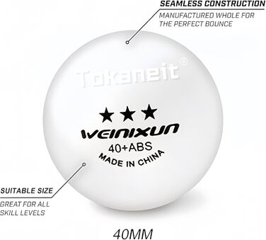 20 тенісних м'ячів для настільного тенісу, поліуретан 40+ якість, різні кольори, тренувальні м'ячі, високоякісні ABS-м'ячі, надзвичайно міцні для внутрішніх та зовнішніх столів для пінг-понгу, змагання та гри. 10 шт. білих + 10 шт. жовтих