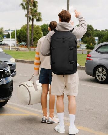 Спортивна сумка LOVEVOOK для чоловіків з відділенням для взуття, 65L, 52x45x28 см, Duffel Bag, для подорожей та спортзалу