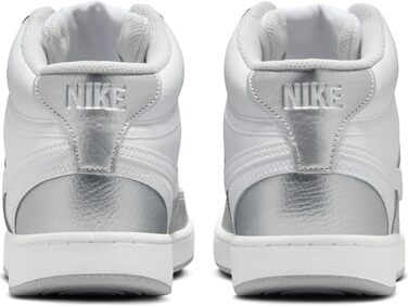 Кросівки Nike Court Vision Mid для чоловіків, білий/металевий срібло, 41 EU