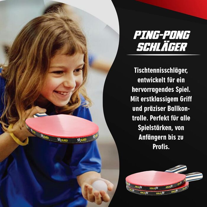 Набір для настільного тенісу 2 шт. Ping Pong для початківців та професіоналів, набір для гри на вулиці з 2 ракетками + 3 м'ячами, ракетки для настільного тенісу для відпочинку та змагань, з чохлом