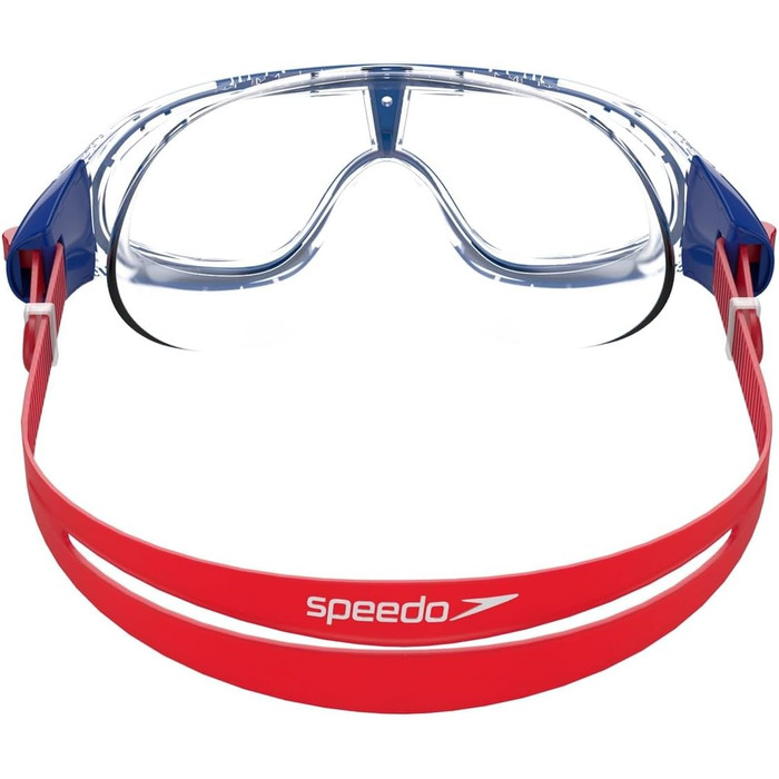Дитячі плавальні окуляри Speedo Biofuse Rift, маска для плавання, антифог, антипотік, сині/помаранчеві, універсальний розмір