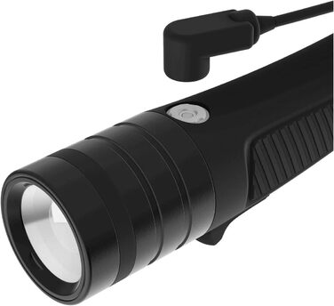 Ліхтар Cressi Hunt Torch 1600 Black - LED для дайвінгу, риболовлі та пошуку під водою, 1600 люмен, водонепроникний IPX8, 100 м