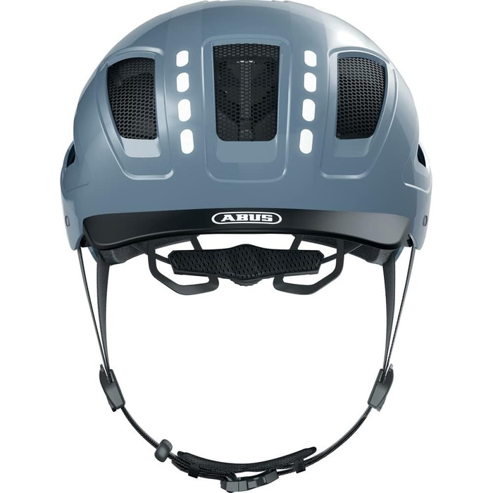 Велосипедний шолом ABUS Hyban 2.0 LED з підсвіткою, синій, розмір XL (58-63 см), переднє та заднє світло, міцний корпус, для чоловіків і жінок