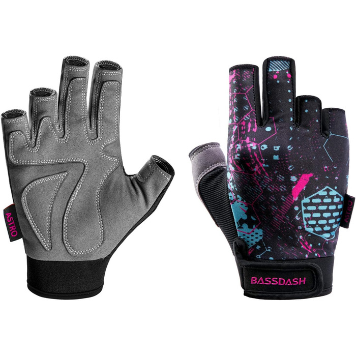 Фінські рукавички Bassdash Astro: для риболовлі, катання на велосипеді, альпінізму та фітнесу (рожеві)