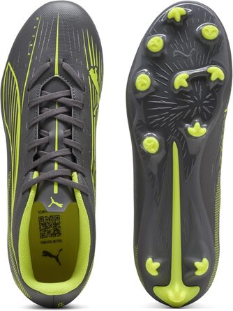 Жіночі футбольні бутси PUMA Ultra 5 Play FG/AG, 36 EU, Matte Aged Silver Yellow Alert Puma Aged Silver
