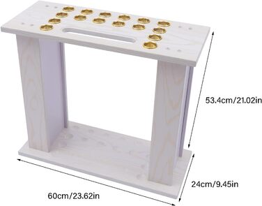 Стенд для більярдної кулі (16 отворів) Futchoy – органайзер для біліардних кий, аксесуар для кімнат, барів, клубів
