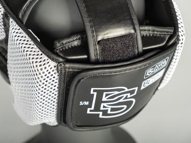 Захист голови Paffen Sport Star MESH для спарингу – Легкий та міцний, для боксу, муай-тай, кікбоксингу. Чорний/Білий S/M