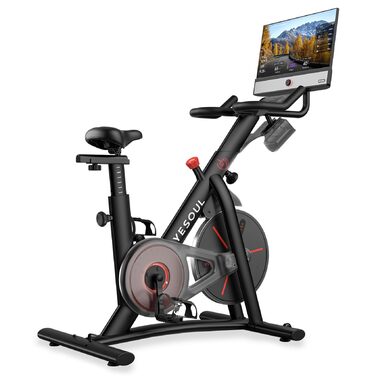 Велотренажер YESOUL G1M Plus: Кардіо-велосипед з екраном FHD 21.5