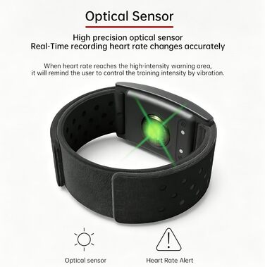 Датчик пульсу CHILEAF HRM з ANT+ та Bluetooth, IP67, 60 годин роботи, сумісний з Polar, Wahoo, Zwift