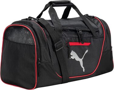 Сумка для тренувань PUMA, унісекс, чорна/червона, універсальний розмір
