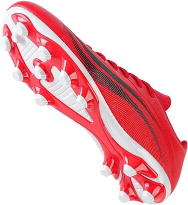 Футбольні бутси для чоловіків та хлопців, шипові, з мікрофібри, для штучного покриття, професійні, для тренувань та гри, біло-червоні (41 EU)