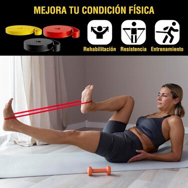 Еластичні стрічки для м'язів ACM, 3 рівні + анкер, домашня гімнастика, фітнес-стрічки, набір BE багатокольоровий