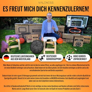 Музична бокс-машина VALENESS® - Smart Box Machine з LED, бокс-автомат для дому, з боксерськими рукавичками. Ідеальне боксерське тренування для дітей та дорослих.