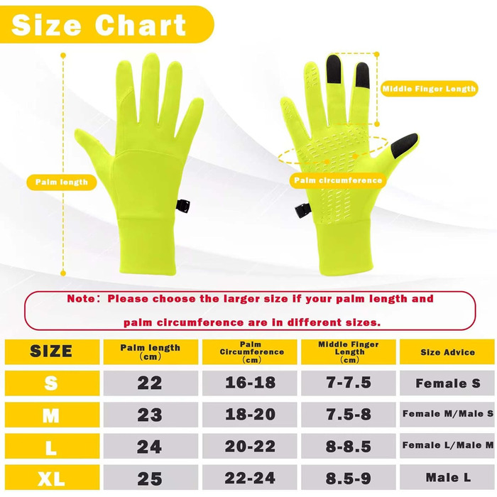 Рукавички для велоспорту з сенсорним екраном, чоловічі, зелені. Нековзкі, вітронепроникні, для велосипеда, бігу, їзди, лиж. Розмір M