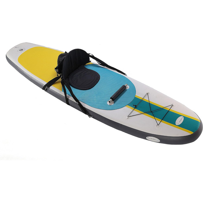 Надувна SUP-дошка Blue Water Toys 3м 136кг з веслом, сидінням, насосом і рюкзаком – каяк-сет для водних видів спорту