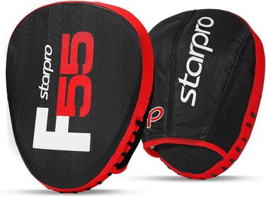 Starpro F55 Преміум боксерські рукавички-пратки для реалістичного та ефективного тренування - чорно-червоні, для боксу та кікбоксингу